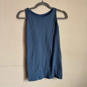Athleta Blue Ribbed Tank Top